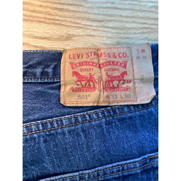 Levi's 501 Button Fly 33/30 Jeans - Picture 5 of 6